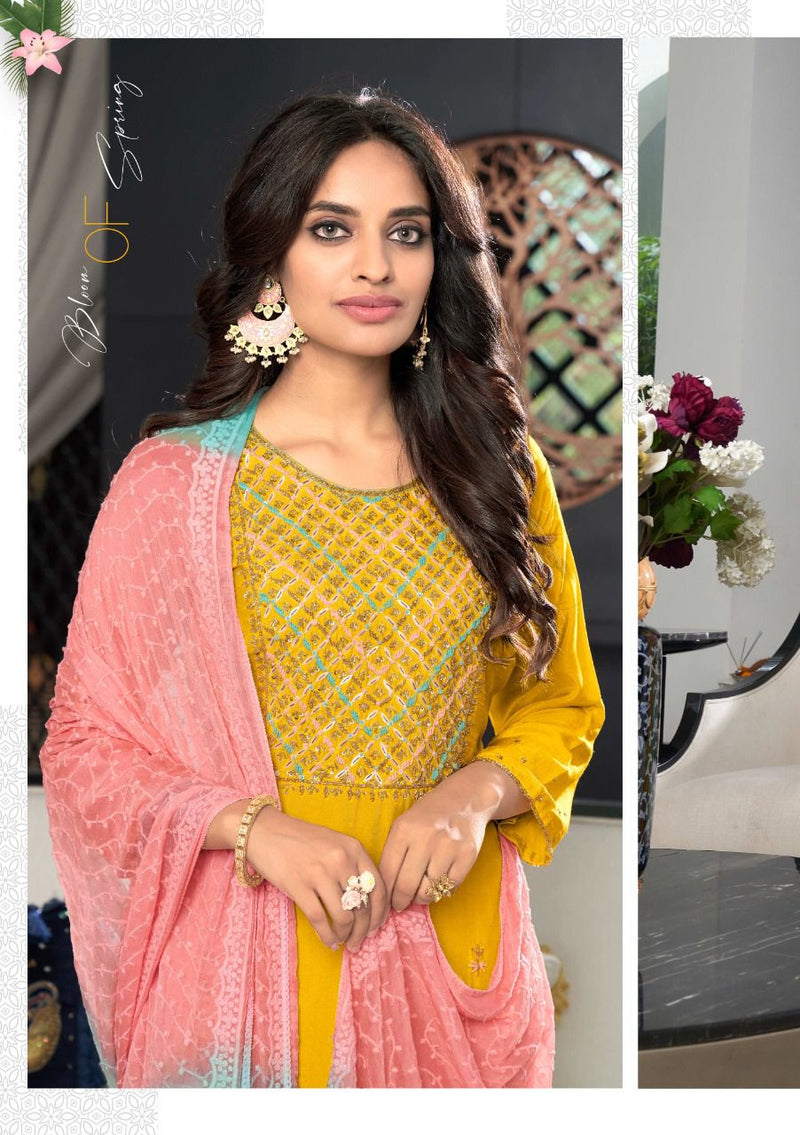 Anju Fabs Shehnai Vol 3 Viscose Dola With Heavy Hand Work Stylish Designer Festive Wear Fancy Kurti