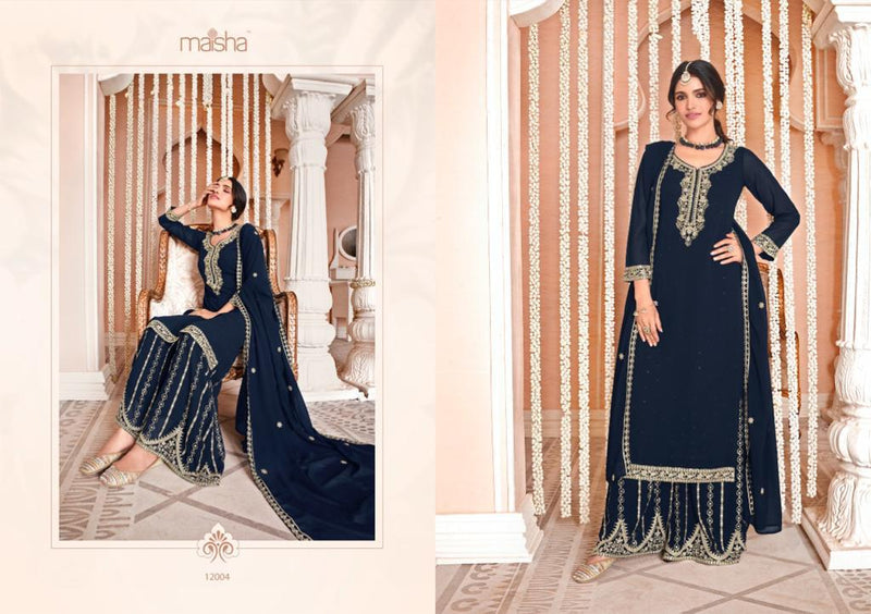 Maisha Nazmi Georgette With Beautiful Heavy Embroidery Work Stylish Designer Festive Wear Salwar Suit