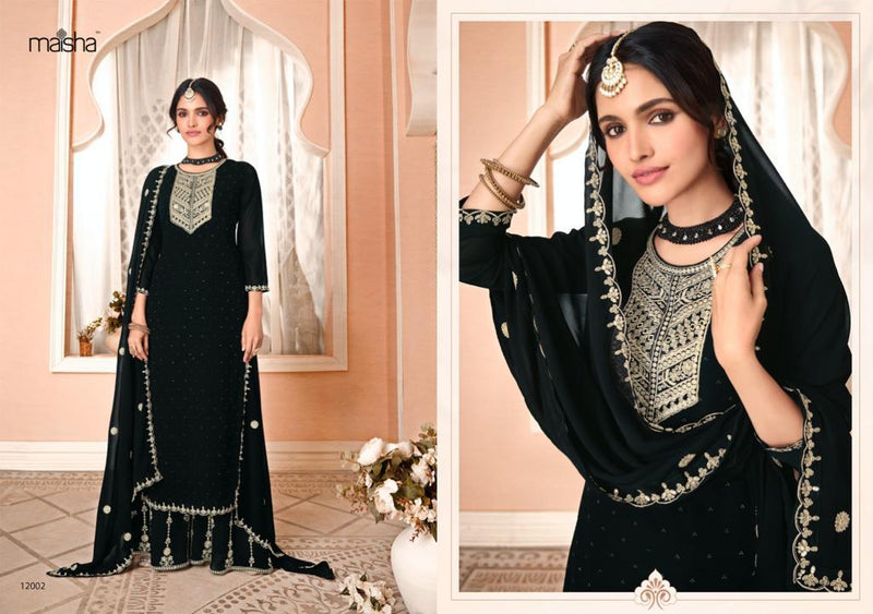 Maisha Nazmi Georgette With Beautiful Heavy Embroidery Work Stylish Designer Festive Wear Salwar Suit