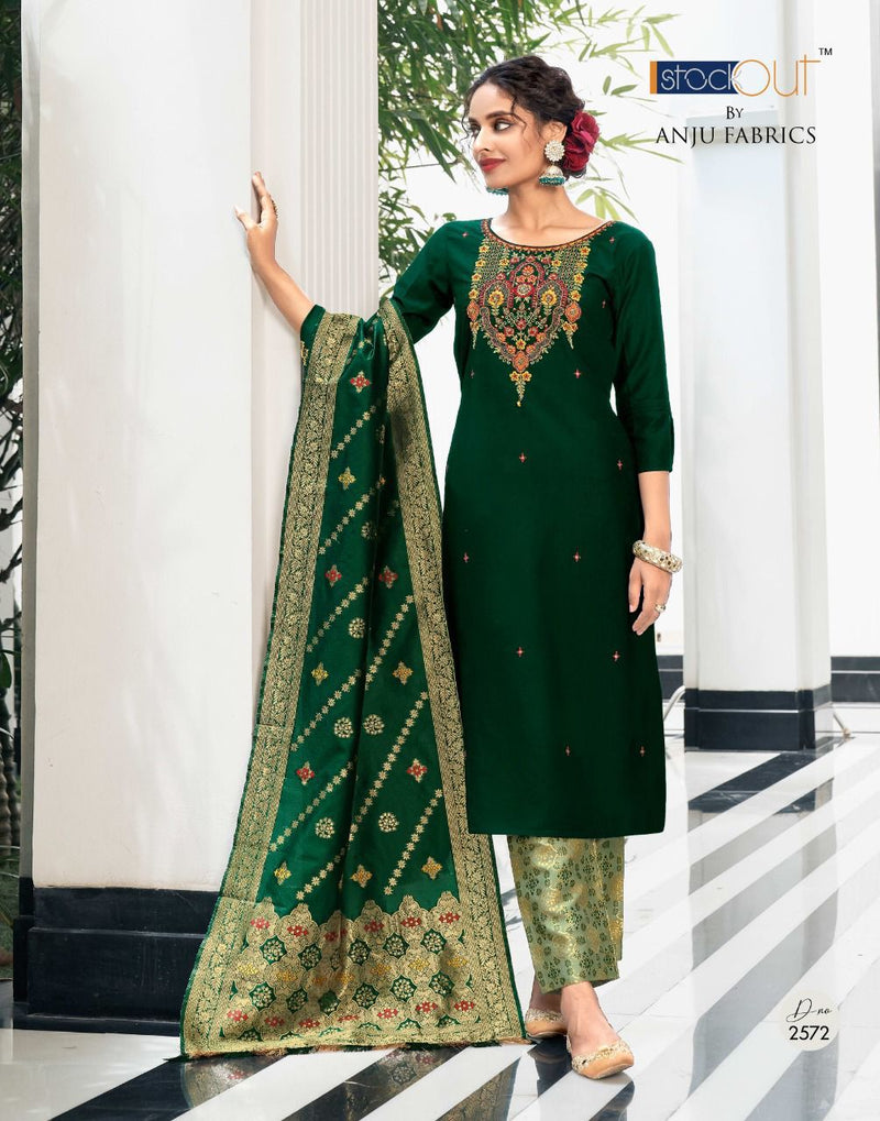 Anju Fabs Falak Vol 2 Silk With Heavy Embroidery Work Stylish Designer Party Wear Kurti