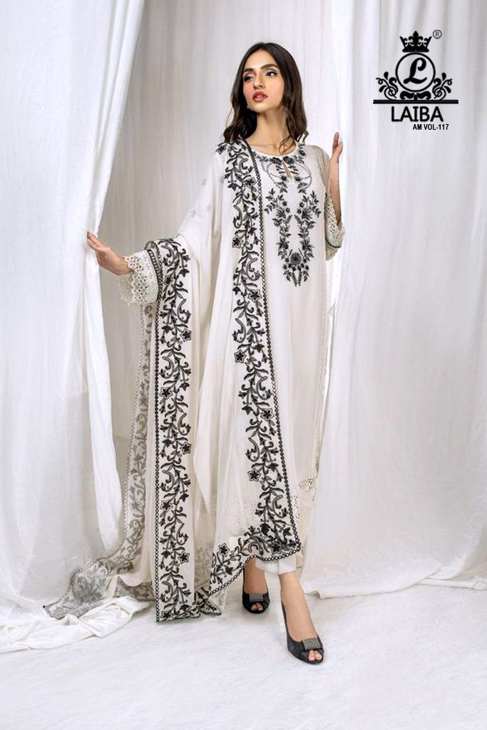 Laiba Studio Vol 117 Georgette With Embroidery Work Stylish Designer Party Wear Casual Look Kurti