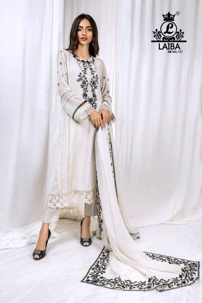 Laiba Studio Vol 117 Georgette With Embroidery Work Stylish Designer Party Wear Casual Look Kurti