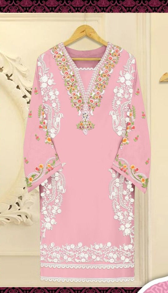 Halima Creation Dno Hc 118 Georgette With Embroidery Work Stylish Designer Fancy Pret Kurti