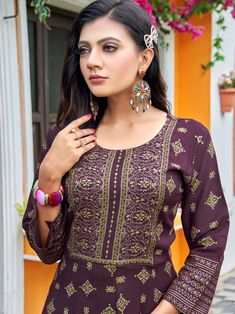 Hirwa Samantha Vol 2 Heavy Rayon Stylish Designer Casual Wear Fancy Look Long Kurti