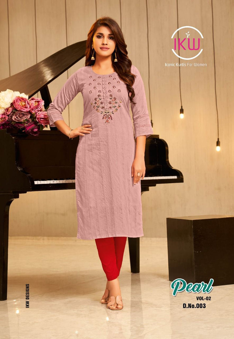 Ikw Design Pearl Vol 2 Viscose Vol 2 Stylish Designer Casual Wear Fancy Look Kurti