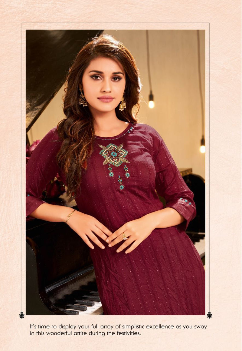 Ikw Design Pearl Vol 2 Viscose Vol 2 Stylish Designer Casual Wear Fancy Look Kurti