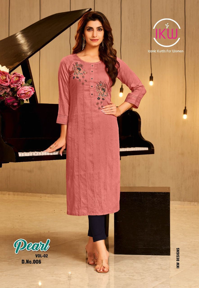 Ikw Design Pearl Vol 2 Viscose Vol 2 Stylish Designer Casual Wear Fancy Look Kurti