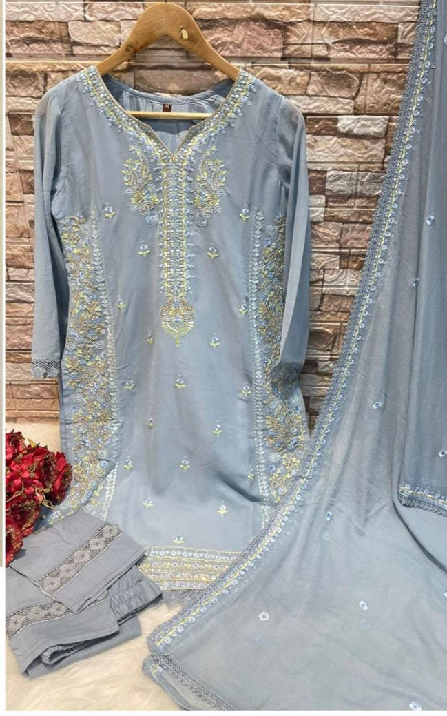 Deepsy Suit Dnon 280 Georgette With Handwork & Embroidery Work Stylish Designer Party Wear Pret Kurti