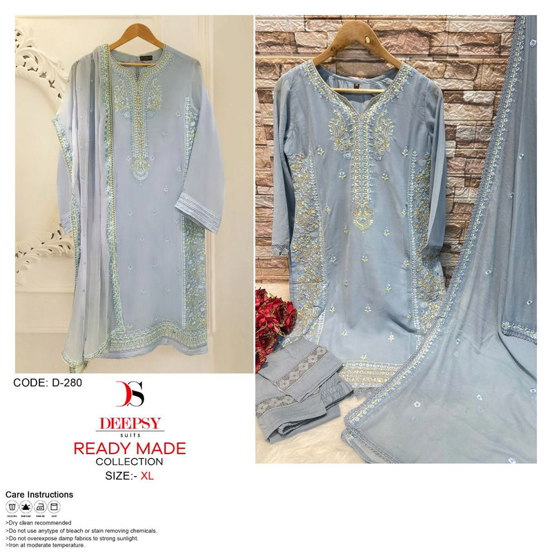 Deepsy Suit Dnon 280 Georgette With Handwork & Embroidery Work Stylish Designer Party Wear Pret Kurti