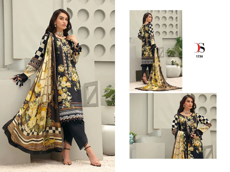 Deepsy Suit Firouds Queens Pure Cotton with Heavy Embroidery Work Stylish Designer Pakistani Salwar Kameez
