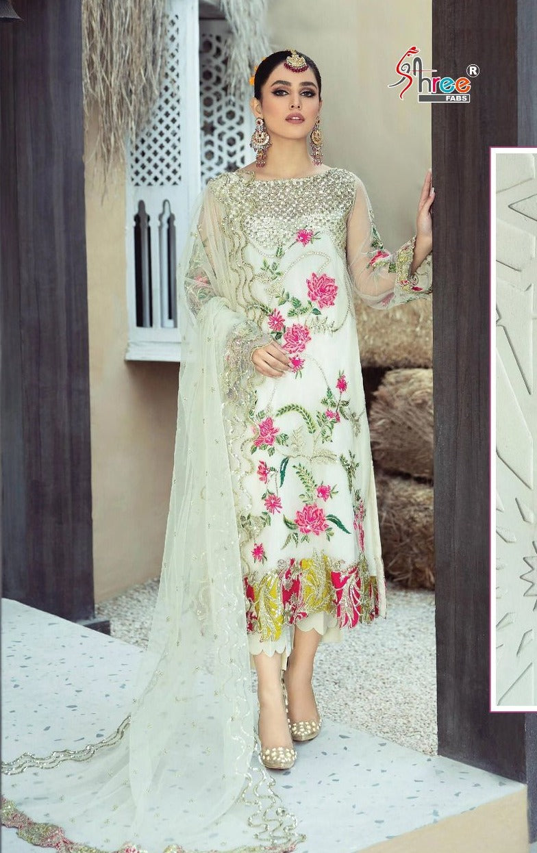 Shree Fabs S 560 Fox Georgette With Heavy Embroidery Work Stylish Designer Pakistani Salwar Kameez