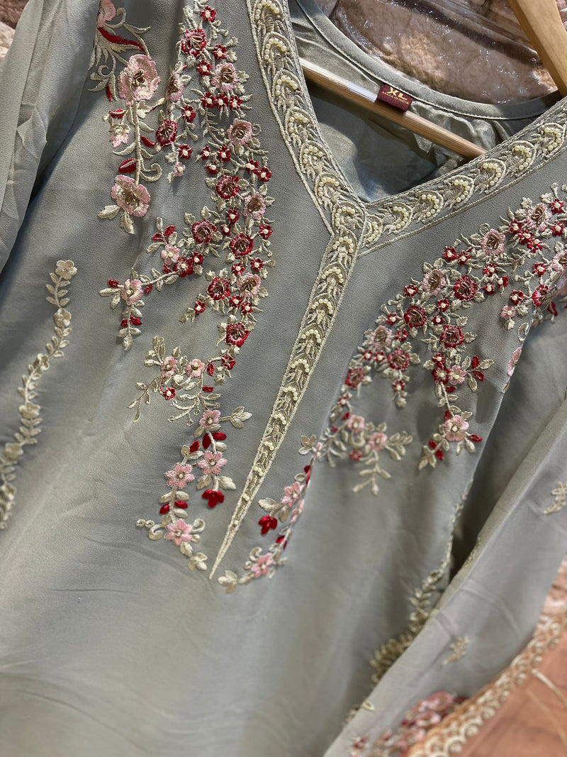 Deepsy Suit Dno D 285 Georgette With Heavy Embroidery Work Stylish Designer Casual Wear Pret Kurti
