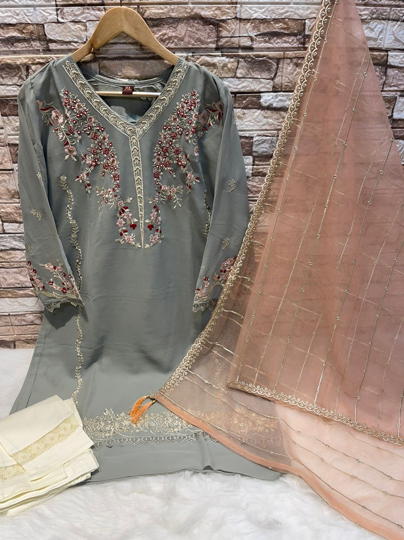 Deepsy Suit Dno D 285 Georgette With Heavy Embroidery Work Stylish Designer Casual Wear Pret Kurti