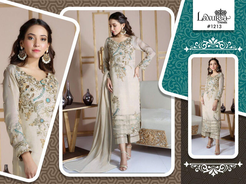 Luxury Dno 1213 Georgette With Fancy Work Stylish Designer Beautiful Pret Kurti