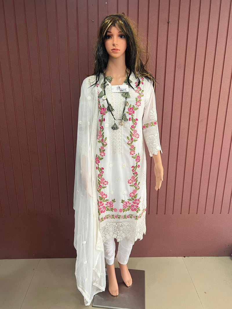 Shree Fabs Dno R 1035 Georgette With Heavy Embroidery & Beautiful Work Stylish Designer Pret Kurti
