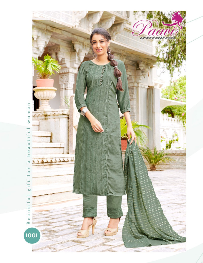 Paavi Garima Vol 2 Silk With Fancy Work Stylish Designer Casual Look Kurti