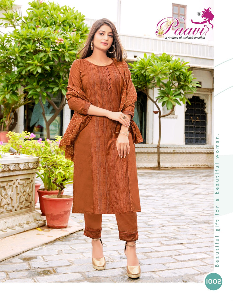 Paavi Garima Vol 2 Silk With Fancy Work Stylish Designer Casual Look Kurti
