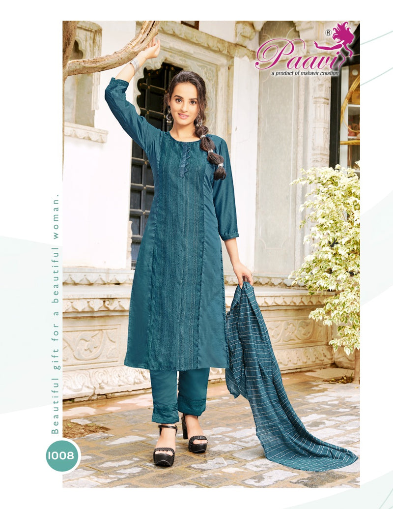 Paavi Garima Vol 2 Silk With Fancy Work Stylish Designer Casual Look Kurti