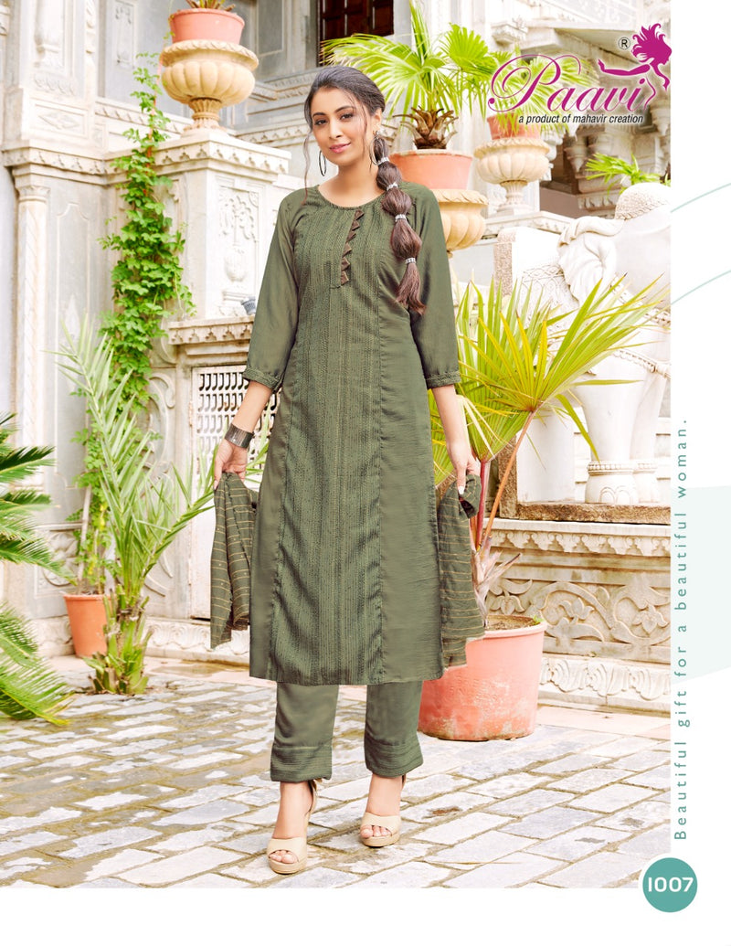 Paavi Garima Vol 2 Silk With Fancy Work Stylish Designer Casual Look Kurti