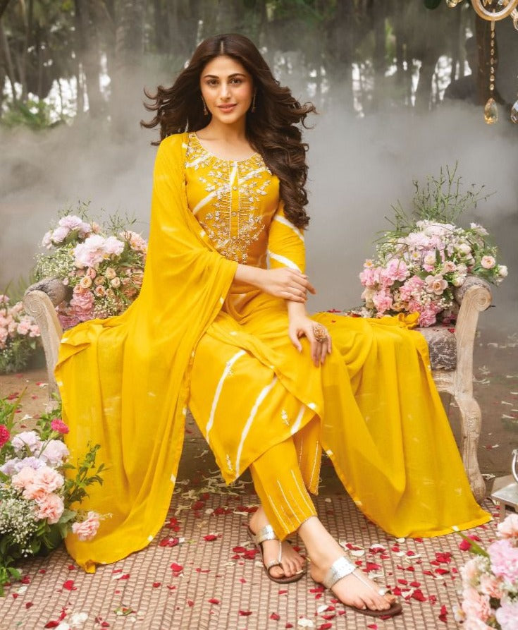 Anju Fab First Light Viscose Silk With Hand work Stylish Designer Casual Look Festive Wear Kurti