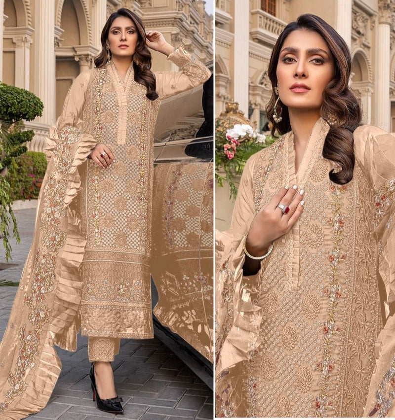 Deepsy Suit Dno 143 C Georgette With Nazmin Embroidery Work Stylish Designer Salwar Kameez
