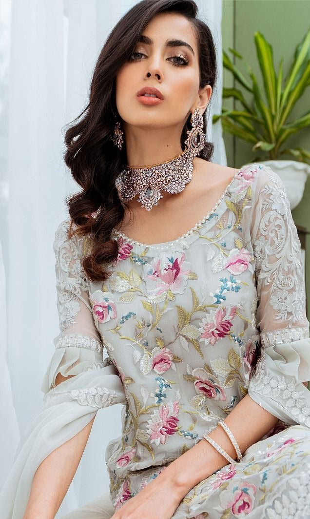 Fepic Suit Rosemeen Dno 1118 Georgette With Net Embroidery Work Stylish Designer Party Wear Salwar Kameez