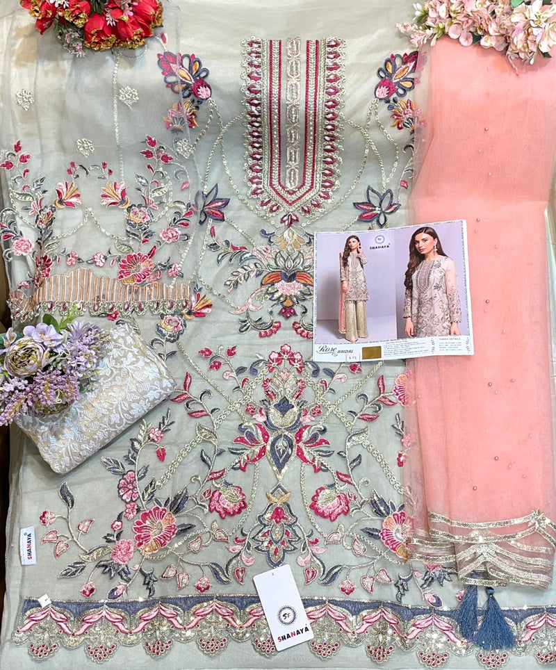 Shanaya Fashion Rose Bridal S 75 Butterfly Net With Heavy Embroidery Work Stylish Designer Pakistani Salwar Kameez
