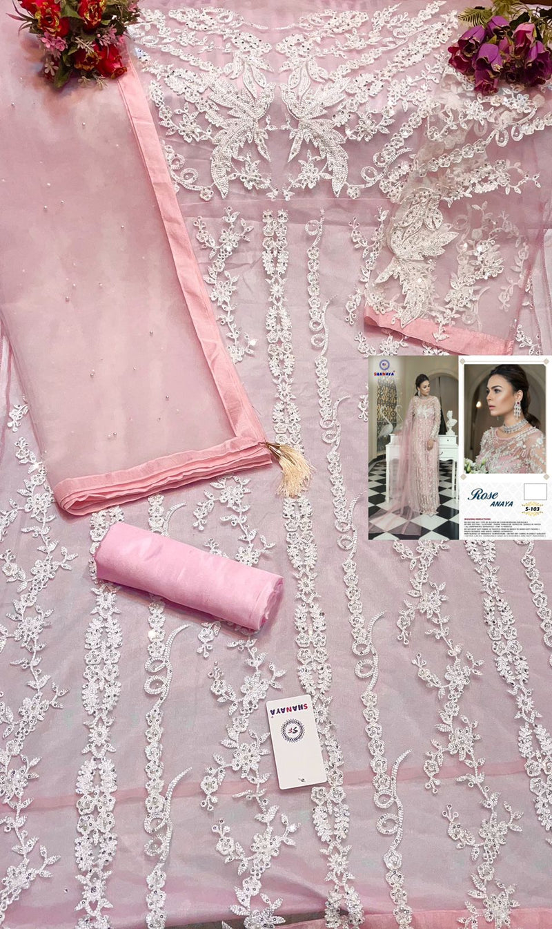 Shanaya Rose Anaya S 103 Butterfly Net With Fancy Work Stylish Designer Fancy Salwar Kameez