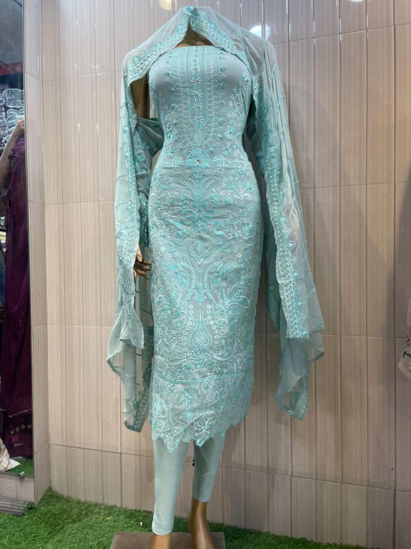 Rungrez Dno 1015 A Georgette With Heavy Embroidery Work Stylish Designer Attractive Look Salwar Kameez