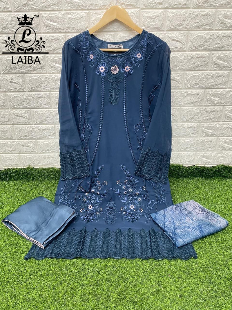 Laiba Dno Am Vol 124 Georgette With Heavy Beautiful Work Stylish Designer Casual Wear Pret Kurti