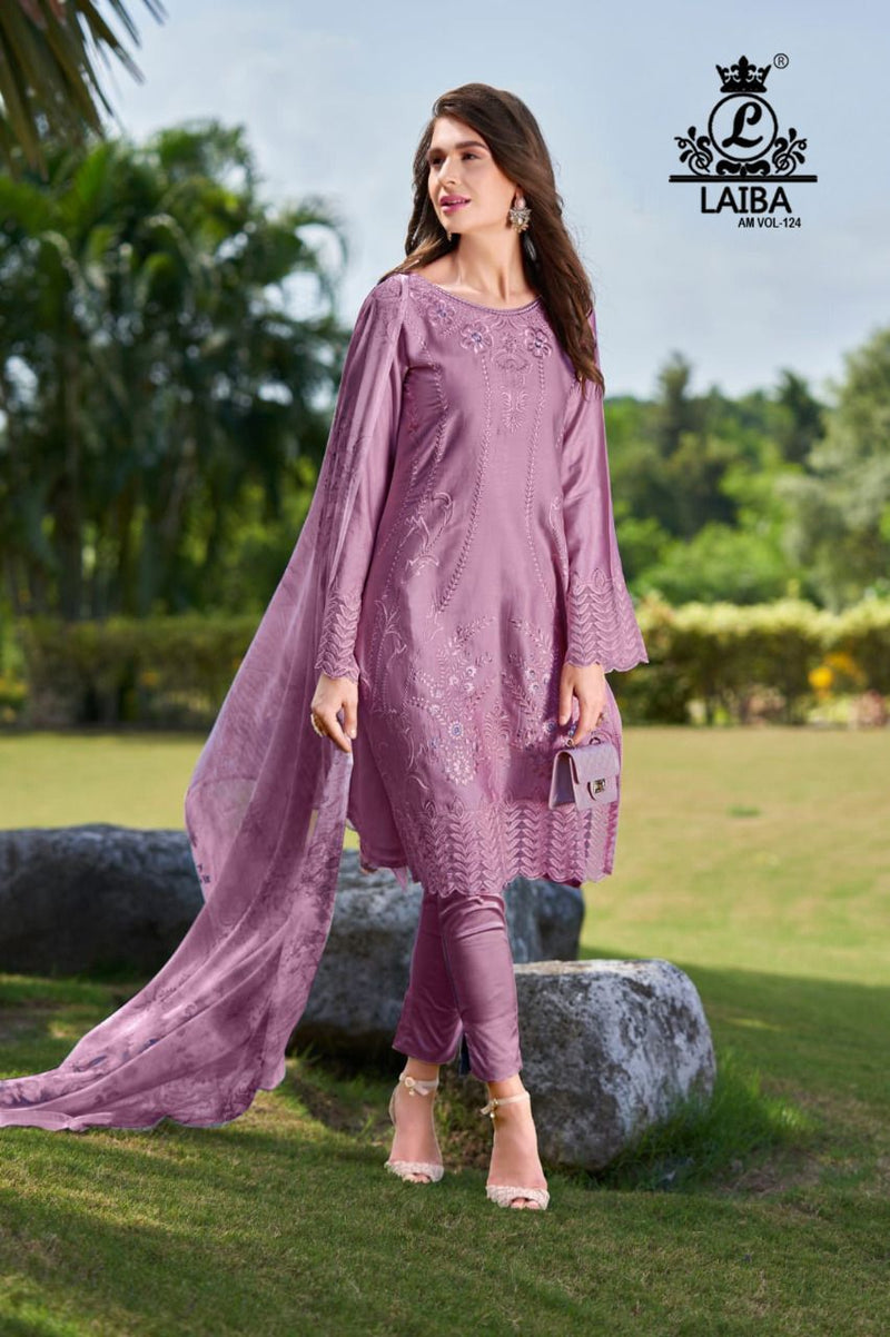 Laiba Dno Am Vol 124 Georgette With Heavy Beautiful Work Stylish Designer Casual Wear Pret Kurti