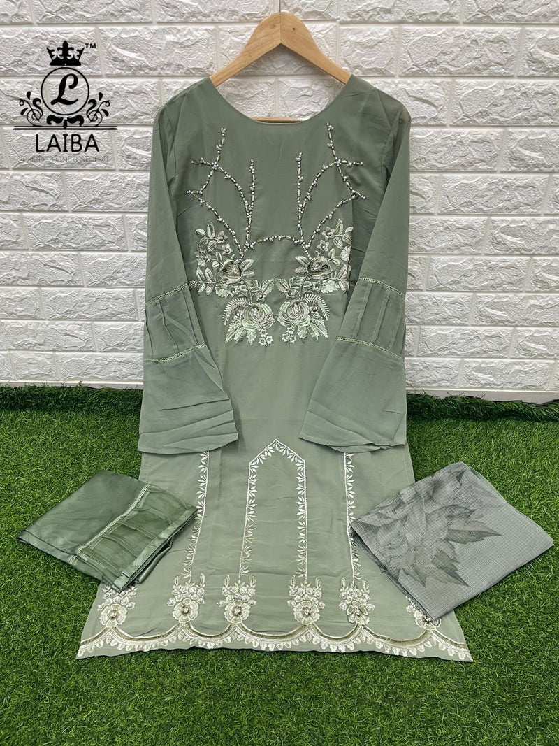 Laiba Dno Am Vol 127 Georgette With Heavy Beautiful Work Stylish Designer Casual Wear Pret Kurti