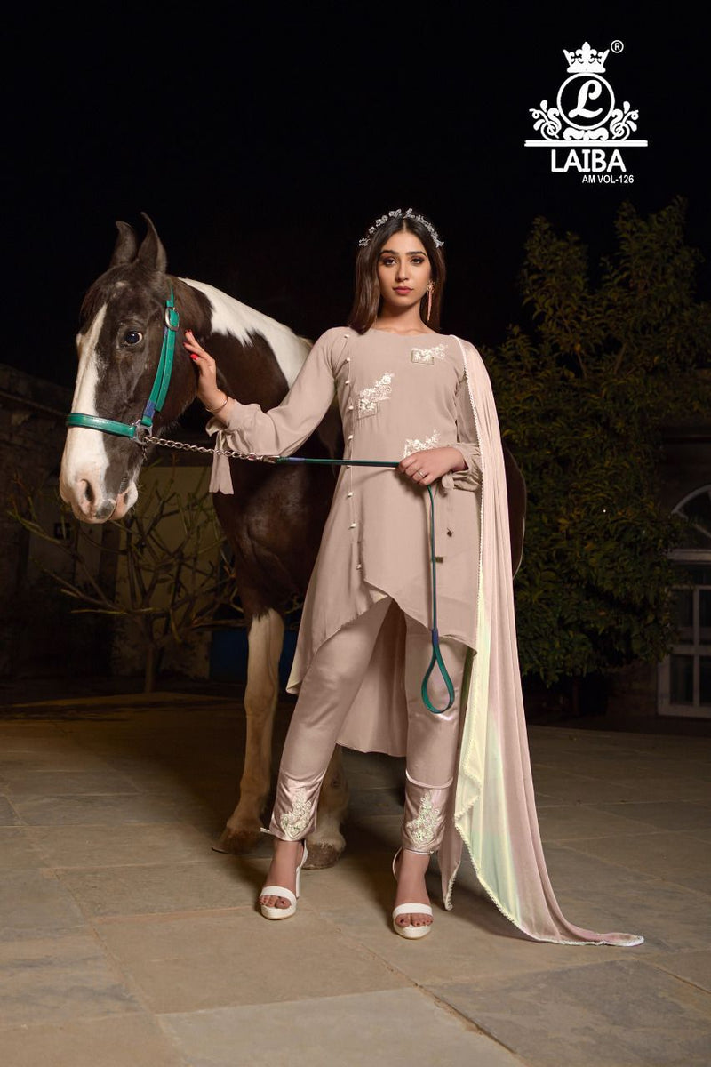 Laiba Dno Am Vol 126 Georgette With Beautiful Embroidery & Hand Work Stylish Designer Casual Kurti