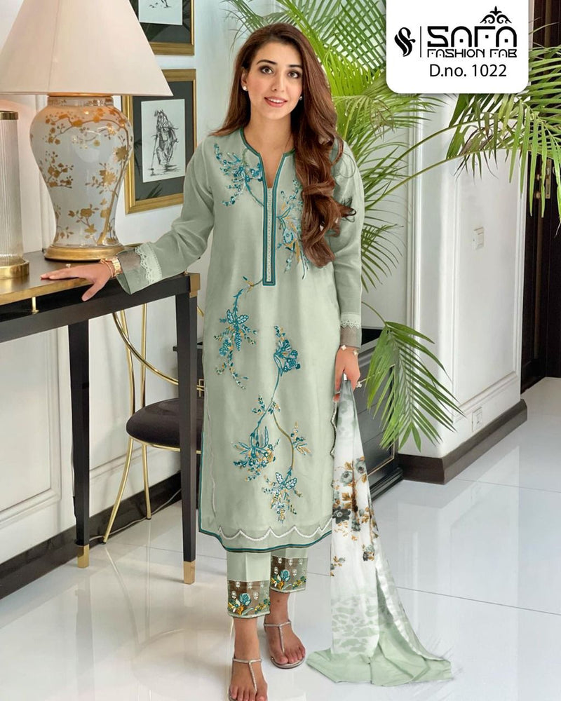 Safa Fashion Dno 1022 Georgette With Have Embroidery Work Stylish Designer Casual Wear Kurti