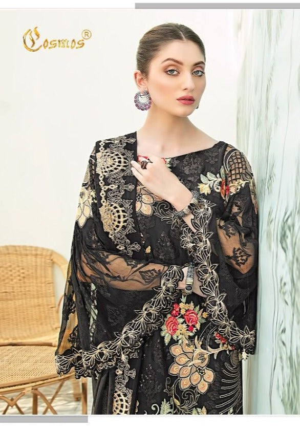 Cosmos Dno 1295 Aayra Vol 13 Georgette With Fancy Work Stylish Designer Attractive Look Fancy Salwar Kameez