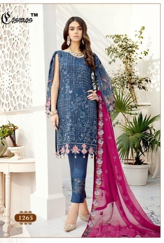 Cosmos Dno 1265 Aayra Vol 10 Georgette With Fancy Work Stylish Designer Attractive Look Fancy Salwar Kameez