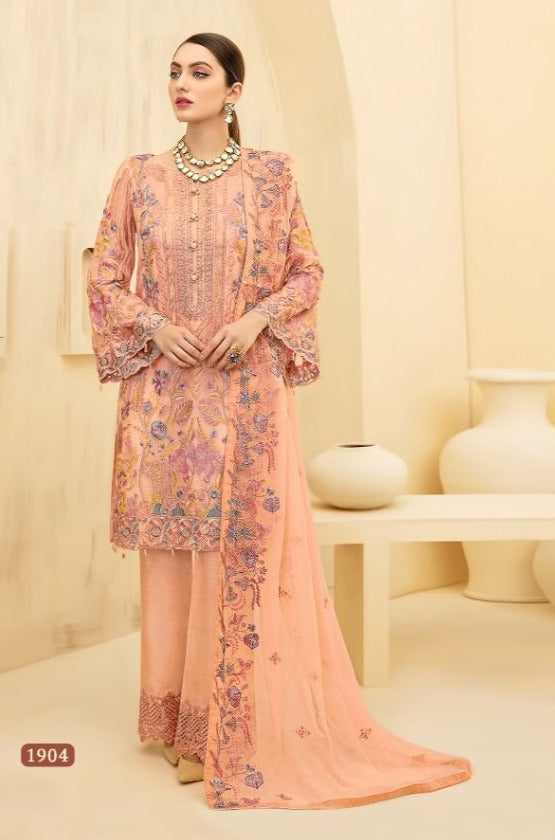 Cosmos Dno 1904 Aayra Vol 19 Georgette With Fancy Work Stylish Designer Party Wear Look Fancy Salwar Kameez
