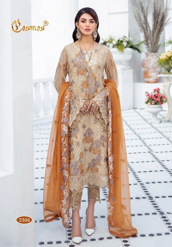 Cosmos Dno 2306 Aayra Vol 23 Georgette With Fancy Work Stylish Designer Fancy Look Fancy Salwar Kameez