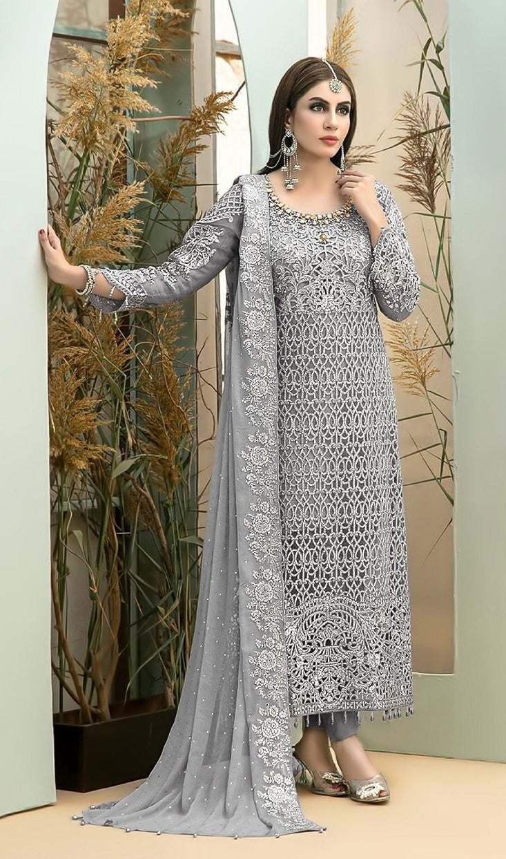 Cosmos Aayra Exclusive 4 Georgette With Fancy Work Stylish Designer Party Wear Fancy Salwar Kameez