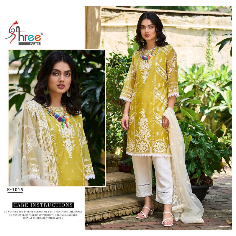 Shree Fabs Dno SR 1015 Organza With Beautiful Embroidery Work Stylish Designer Party Wear Kurti