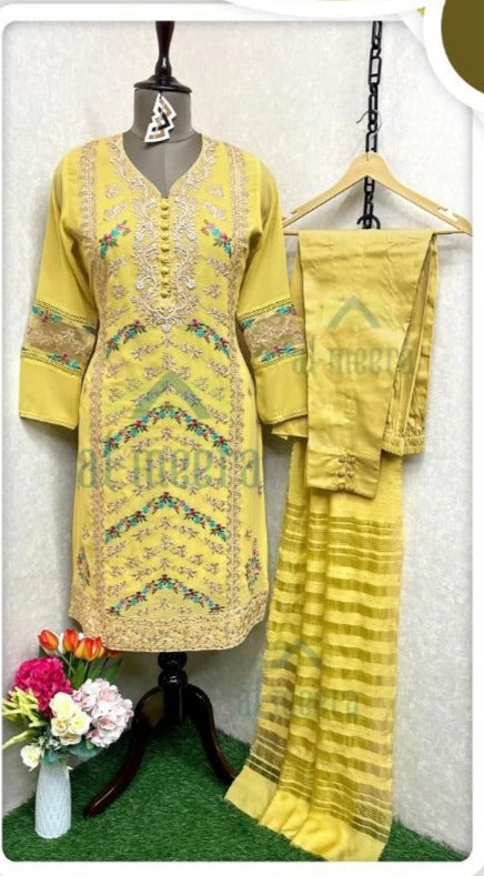 Al Meera Dno 1151 B Georgette With Beautiful Heavy Work Stylish Designer Party Wear Fancy Kurti