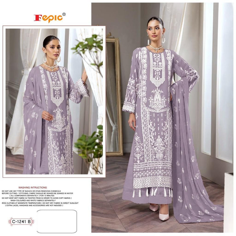 Fepic Dno 1241 B Rosemeen Georgette With Beautiful Heavy Embroidery Work Stylish Designer Party Wear Salwar Kameez