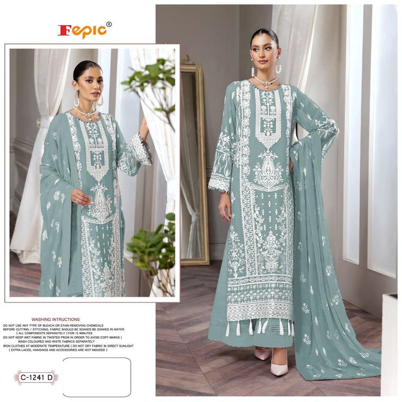 Fepic Dno 1241 D Rosemeen Georgette With Beautiful Heavy Embroidery Work Stylish Designer Party Wear Salwar Kameez