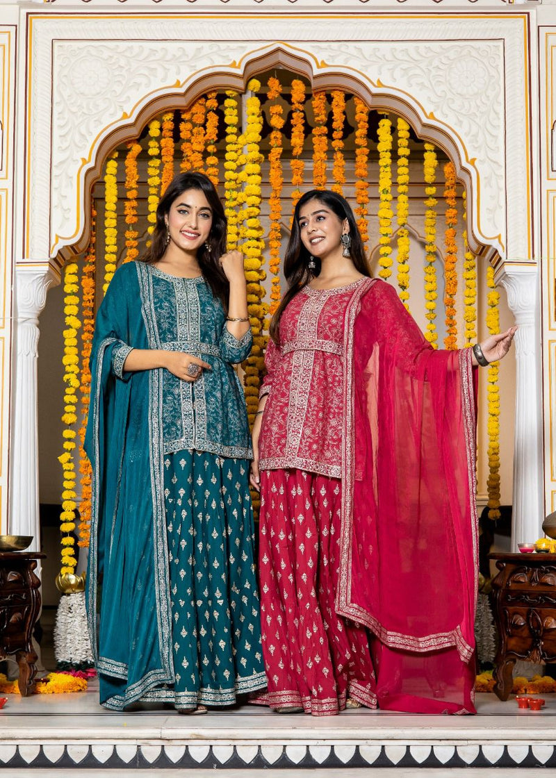 W&W High Hills Rayon With Heavy Beautiful Work Stylish Designer Festive Wear Fancy Kurti