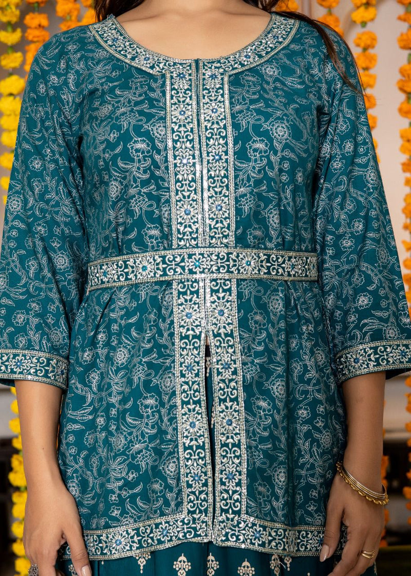 W&W High Hills Rayon With Heavy Beautiful Work Stylish Designer Festive Wear Fancy Kurti