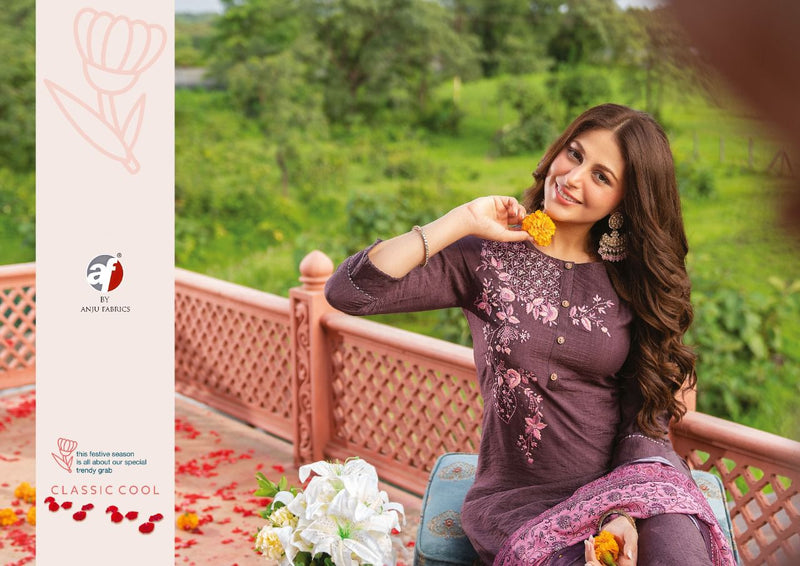 Anju Fabs Gazal Viscose Silk With Fancy Hand Work Stylish Designer Festive Wear Fancy Kurti