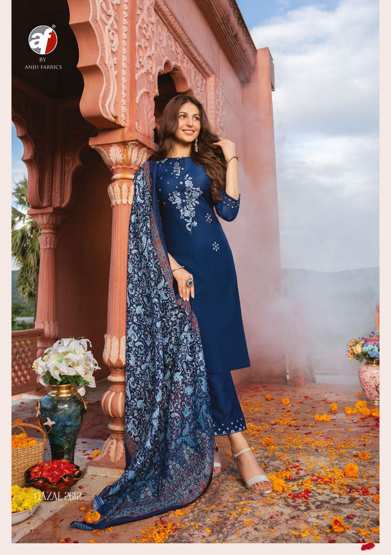 Anju Fabs Gazal Viscose Silk With Fancy Hand Work Stylish Designer Festive Wear Fancy Kurti