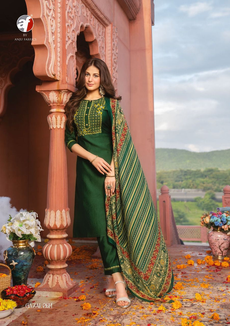 Anju Fabs Gazal Viscose Silk With Fancy Hand Work Stylish Designer Festive Wear Fancy Kurti
