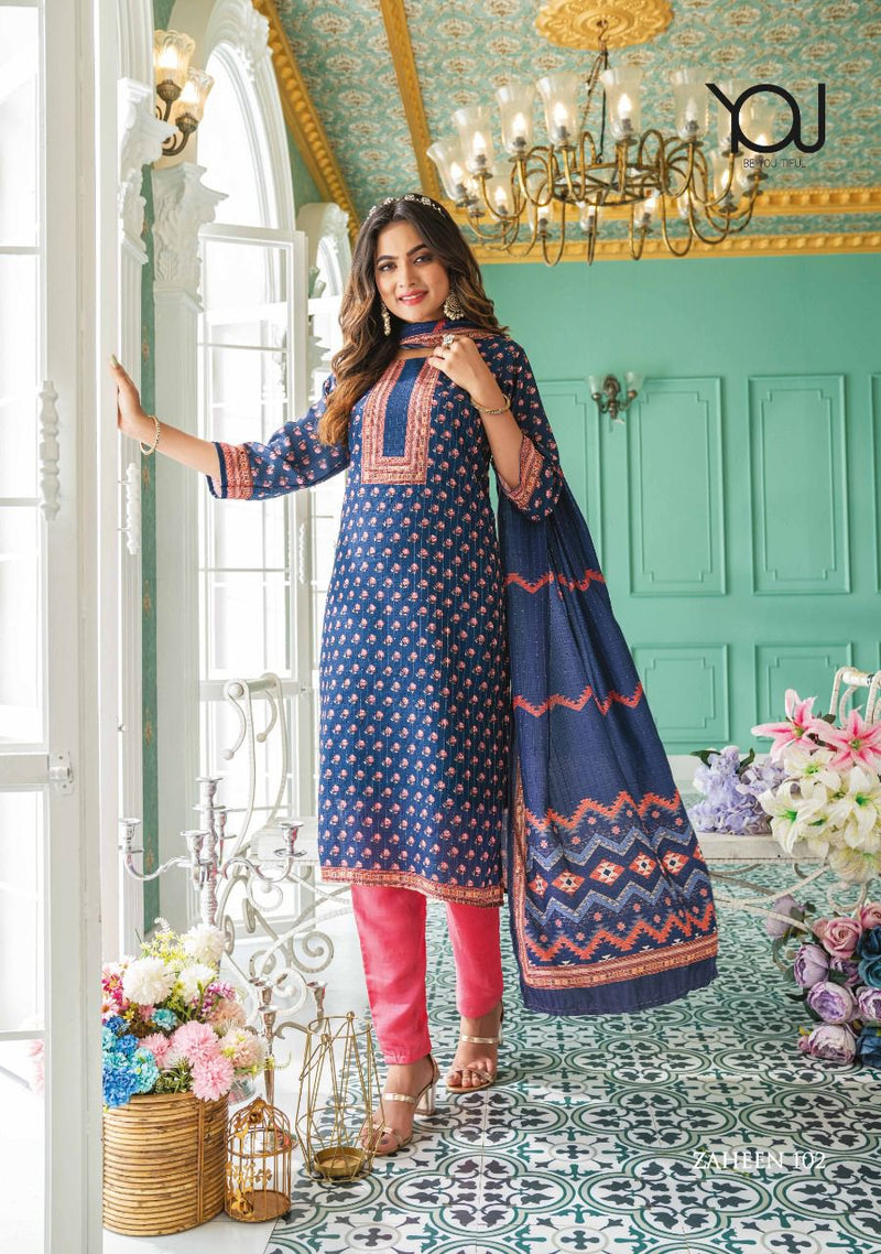 Wanna Zaheen Fancy With Beautiful Work Stylish Designer Party Wear Kurti