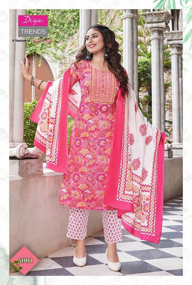 Diya Trends Odhani Vol 4 Cotton With Beautiful Fancy Work Stylish Designer Casual Look Fancy Kurti